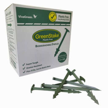 GreenStake biodegradable staples